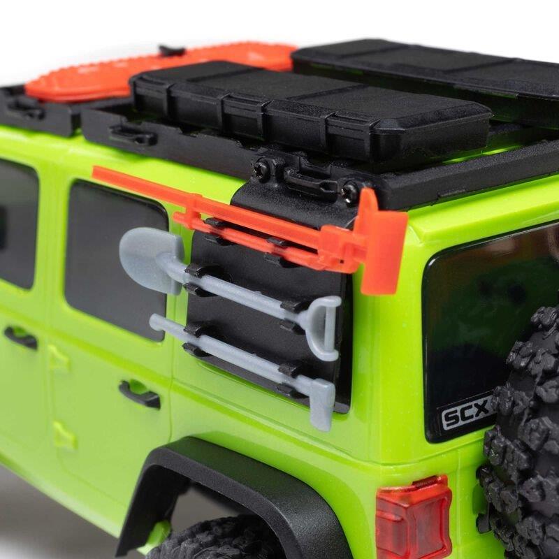 AXIAL 1/30 SCX30 Jeep Wrangler JLU 4X4 RTR Brsh RC (Batt & Char Included), Green - 21