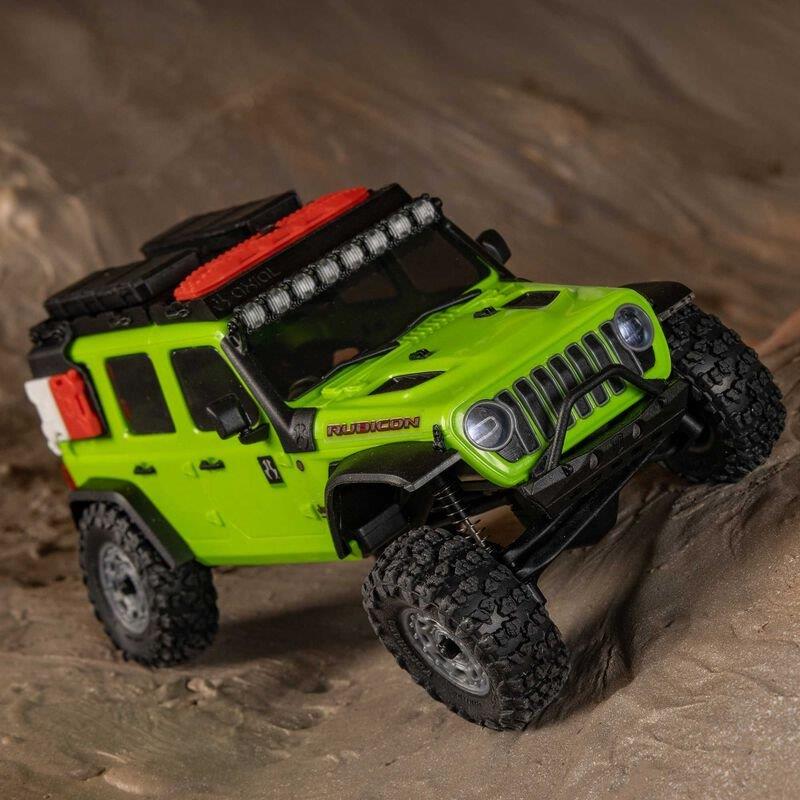 AXIAL 1/30 SCX30 Jeep Wrangler JLU 4X4 RTR Brsh RC (Batt & Char Included), Green - 8