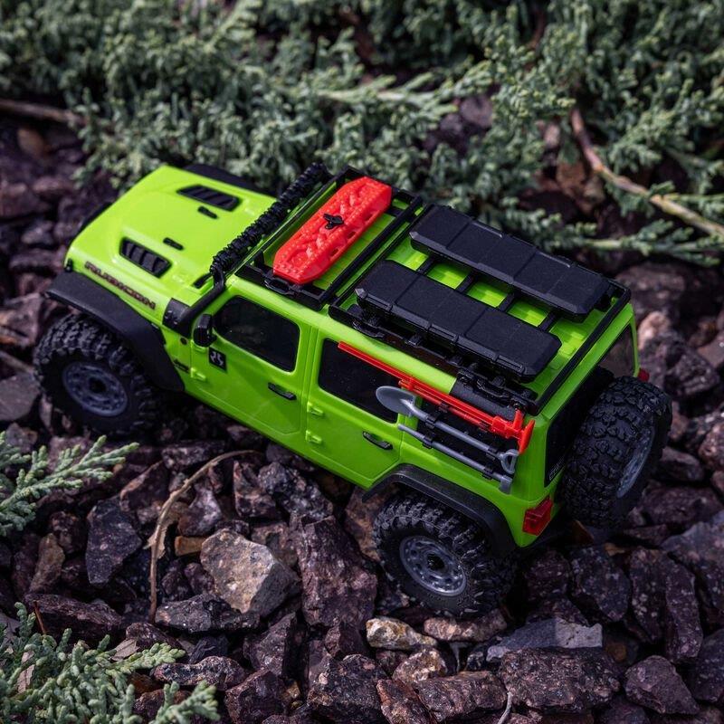 AXIAL 1/30 SCX30 Jeep Wrangler JLU 4X4 RTR Brsh RC (Batt & Char Included), Green - 6