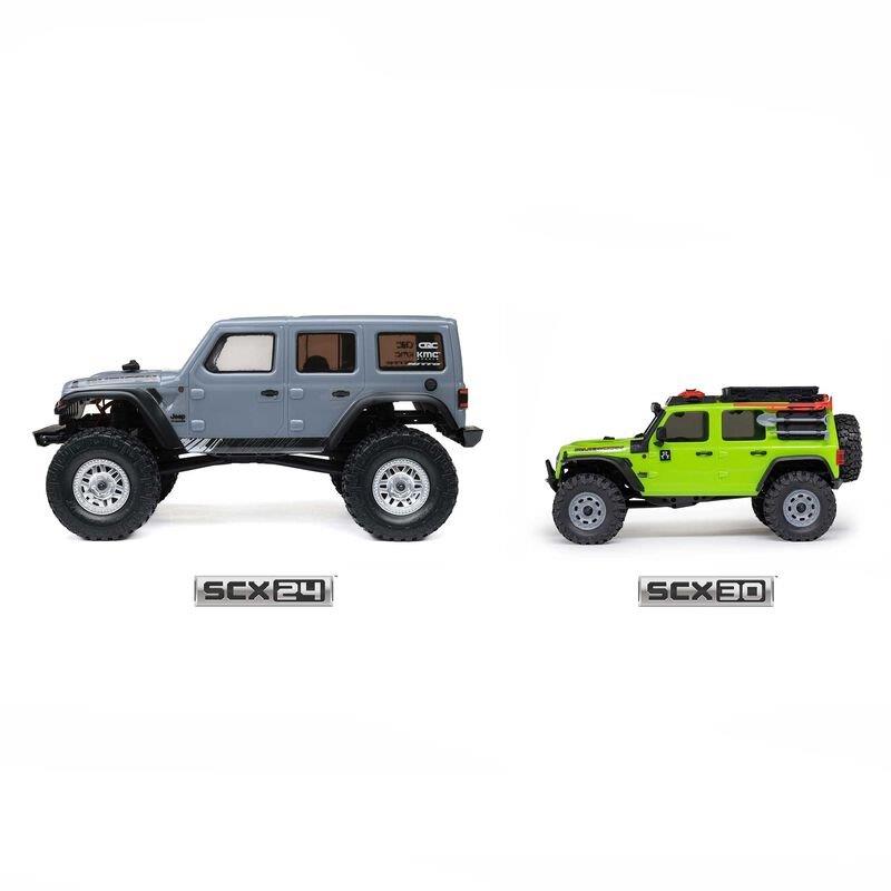 AXIAL 1/30 SCX30 Jeep Wrangler JLU 4X4 RTR Brsh RC (Batt & Char Included), Green - 34