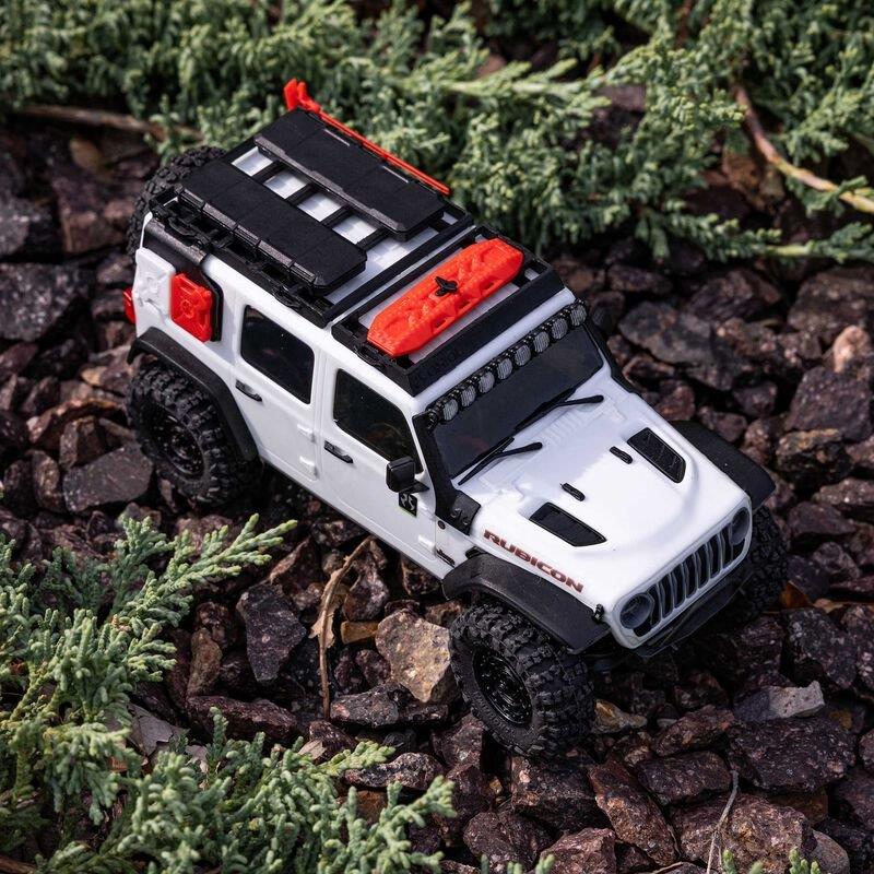 AXIAL 1/30 SCX30 Jeep Wrangler JLU 4X4 RTR Brsh RC (Batt & Char Included), White - 6