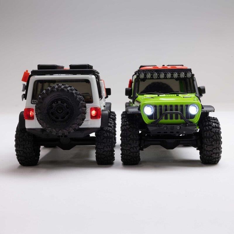 AXIAL 1/30 SCX30 Jeep Wrangler JLU 4X4 RTR Brsh RC (Batt & Char Included), White - 28