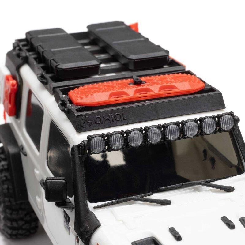 AXIAL 1/30 SCX30 Jeep Wrangler JLU 4X4 RTR Brsh RC (Batt & Char Included), White - 19