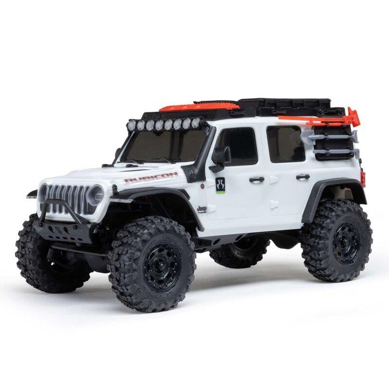 AXIAL 1/30 SCX30 Jeep Wrangler JLU 4X4 RTR Brsh RC (Batt & Char Included), White - 9
