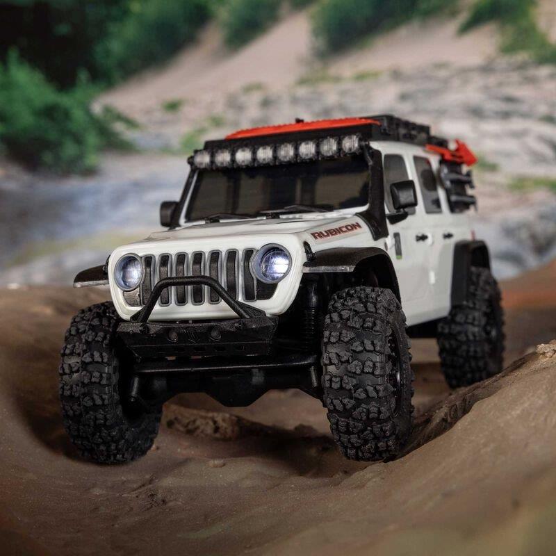 AXIAL 1/30 SCX30 Jeep Wrangler JLU 4X4 RTR Brsh RC (Batt & Char Included), White