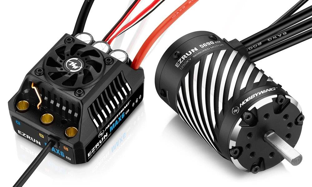 Hobbywing EzRun Combo MAX6 G2 - 5690SD 1250kV G2 Sensorbaserat 1/6