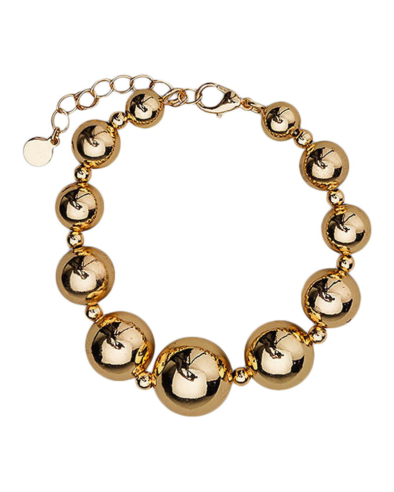 Armband bead spänne guld