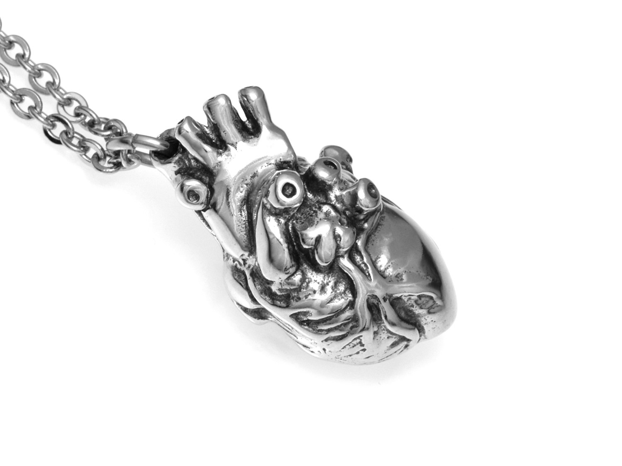 Anatomiskt Hjärta Halsband, Handgjort Anatomi Smycke - 4
