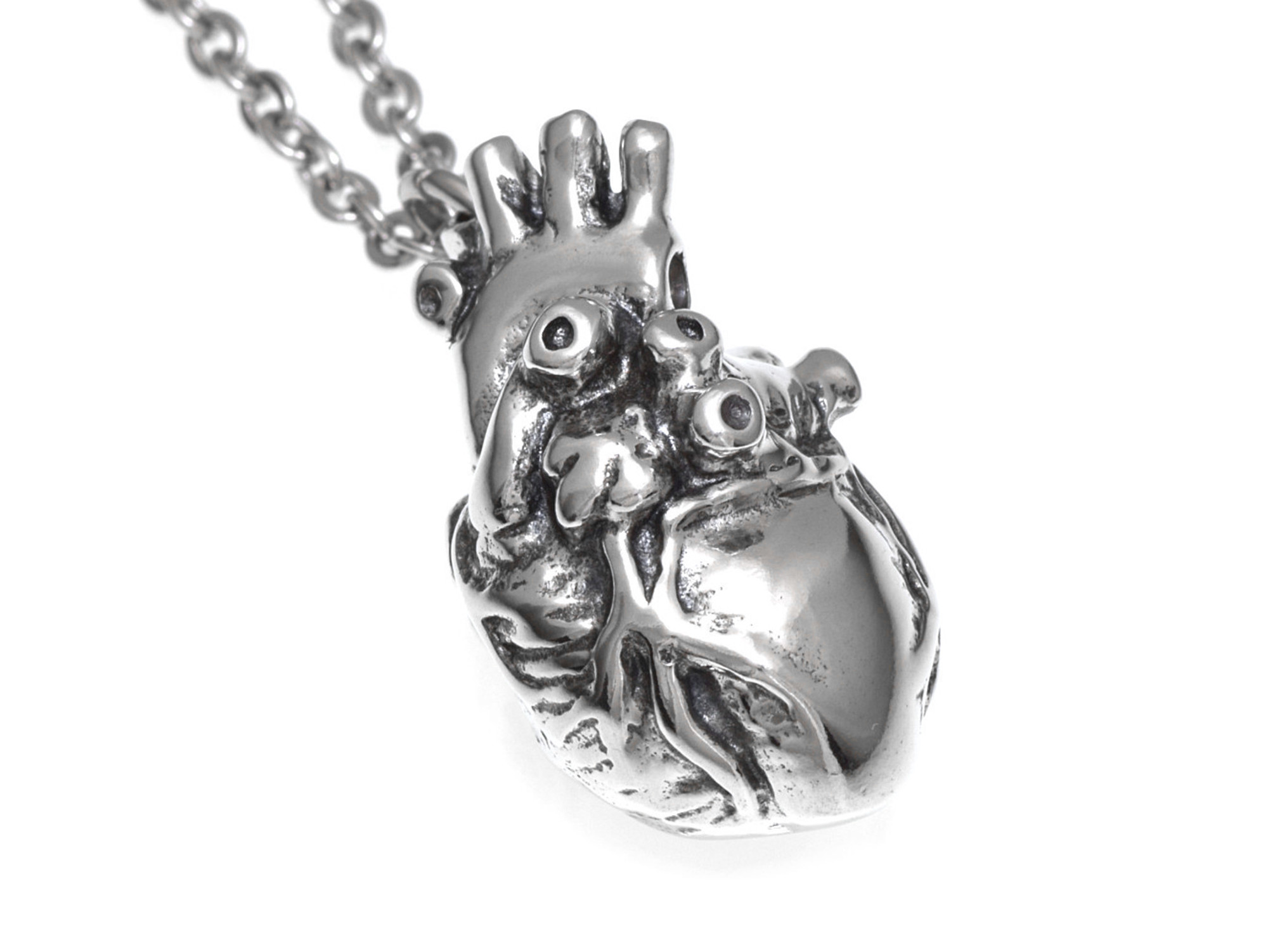 Anatomiskt Hjärta Halsband, Handgjort Anatomi Smycke