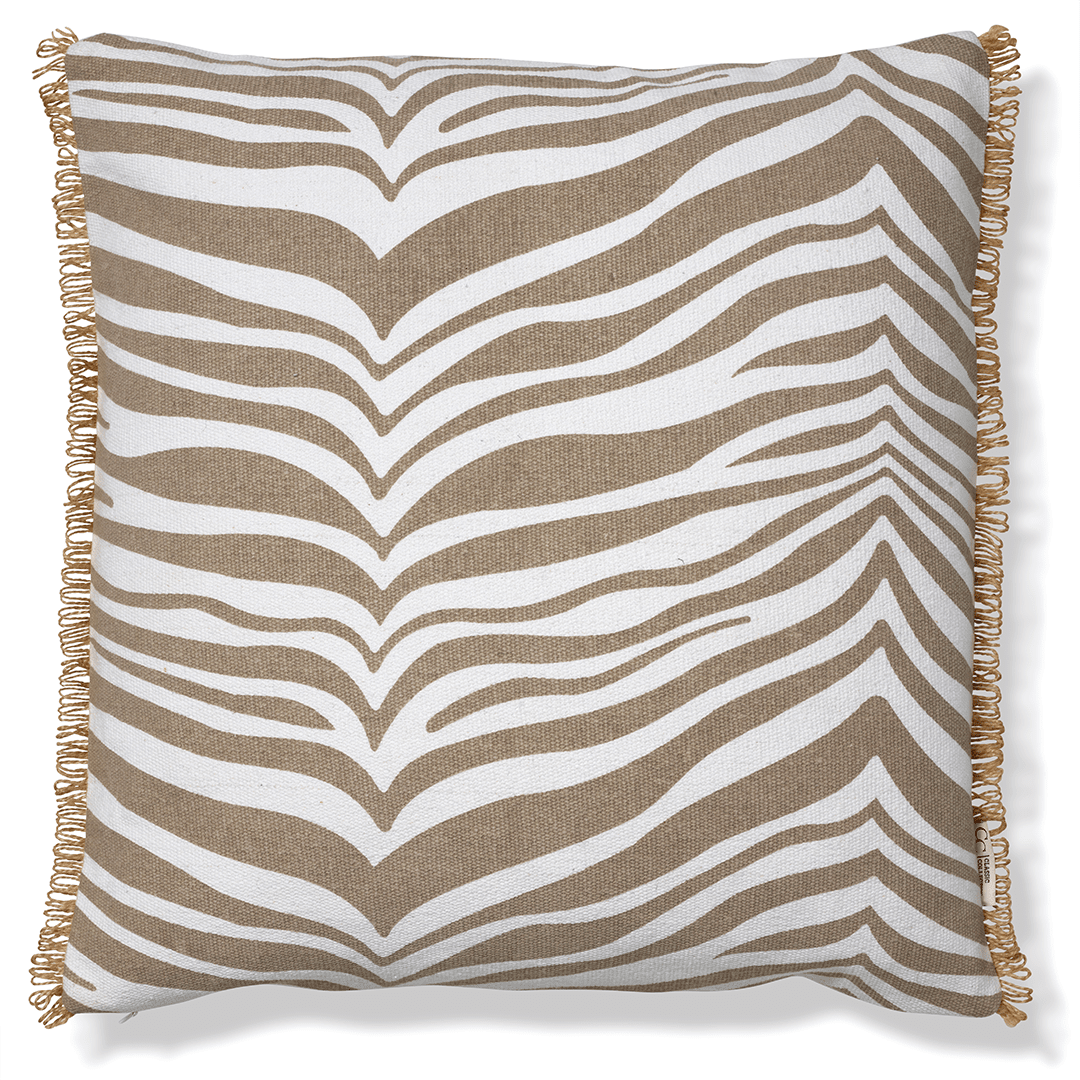 Kudde Zebra Simly Taupe 50x50cm