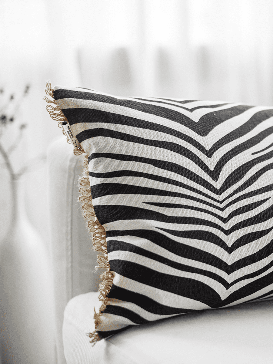 Kudde Zebra Svart 50x50cm - 2