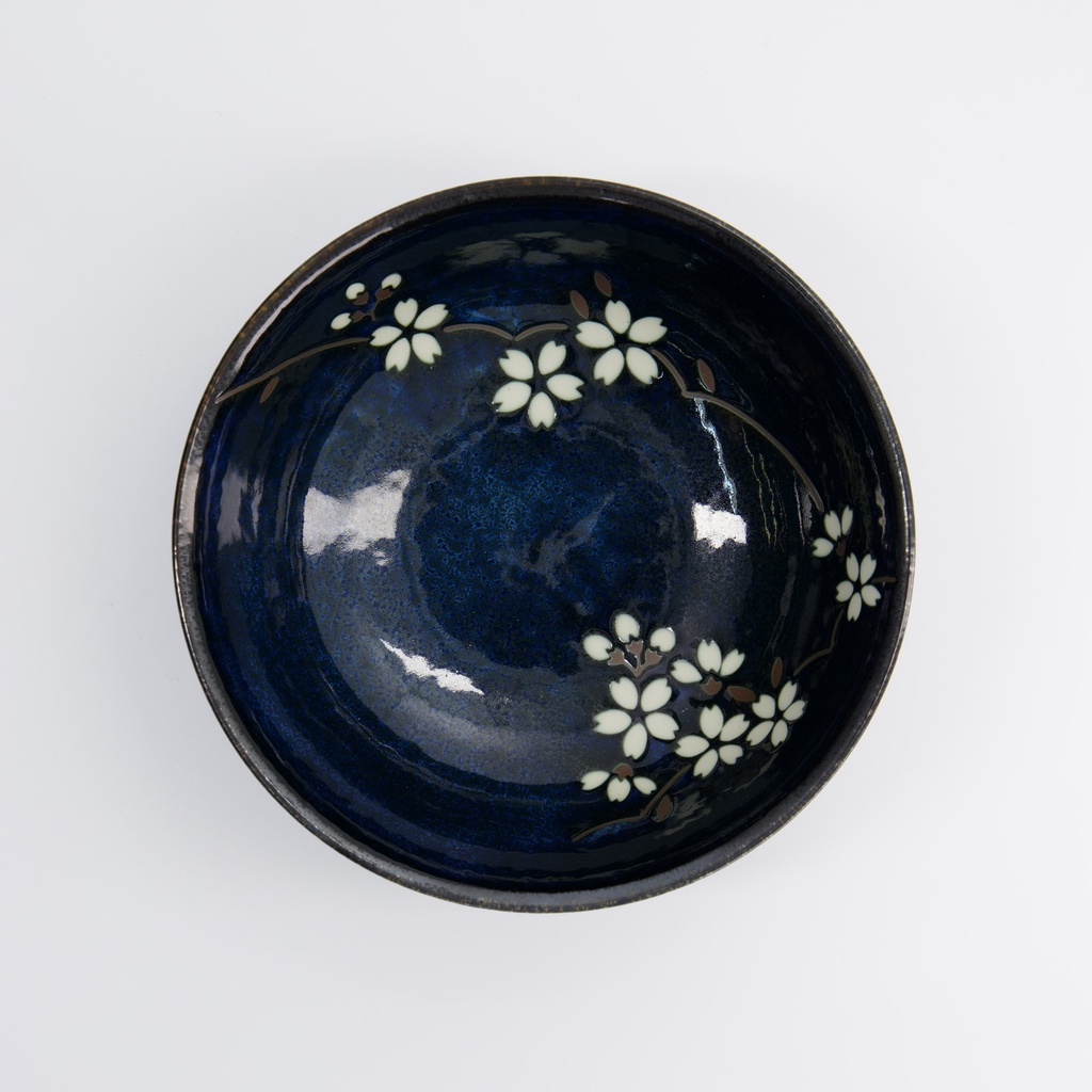 Tokyo Cobalt Blue Sakura Skål 14 Cm - 3