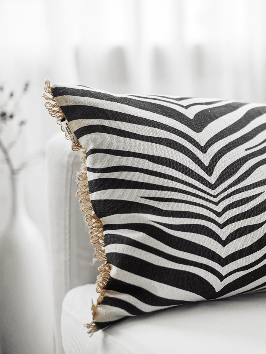 Kudde Zebra Svart 40x60cm - 2