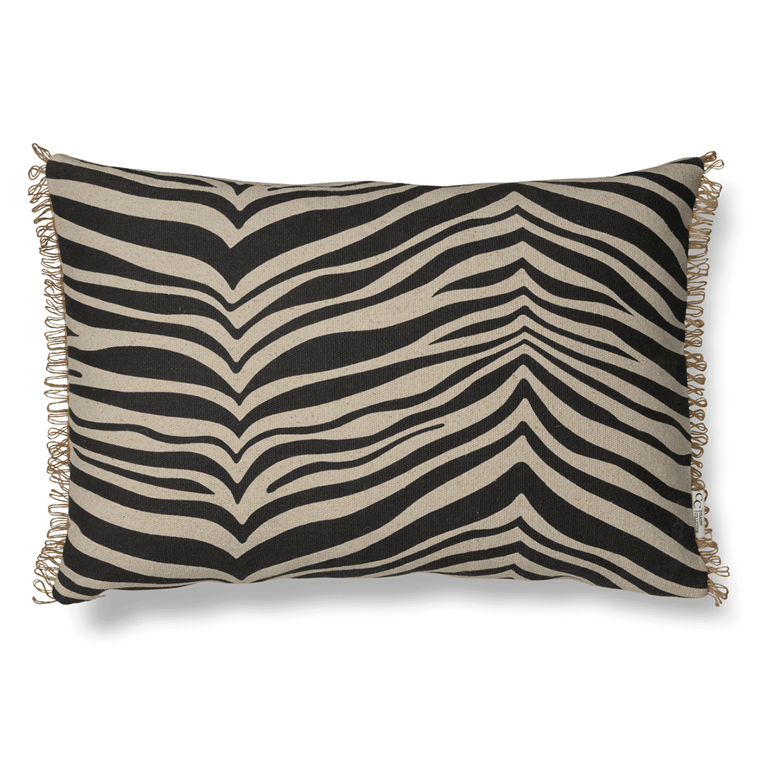 Kudde Zebra Svart 40x60cm
