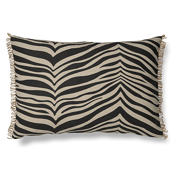 Kudde Zebra Svart 40x60cm