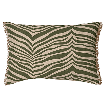 Kudde Zebra Grön 40x60cm