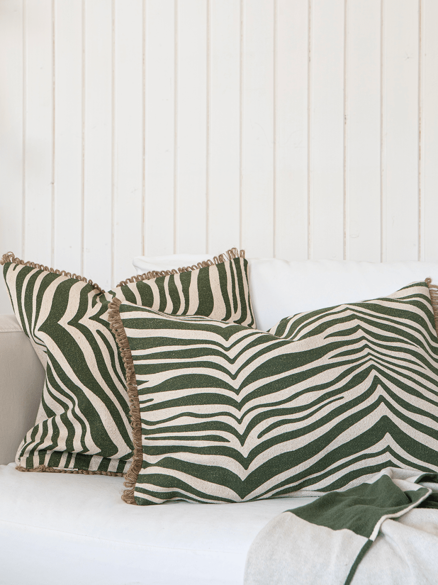 Kudde Zebra Grön 40x60cm - 2
