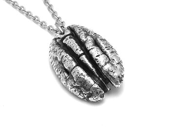 Pekannöt Halsband, Handgjort Nöt Smycke