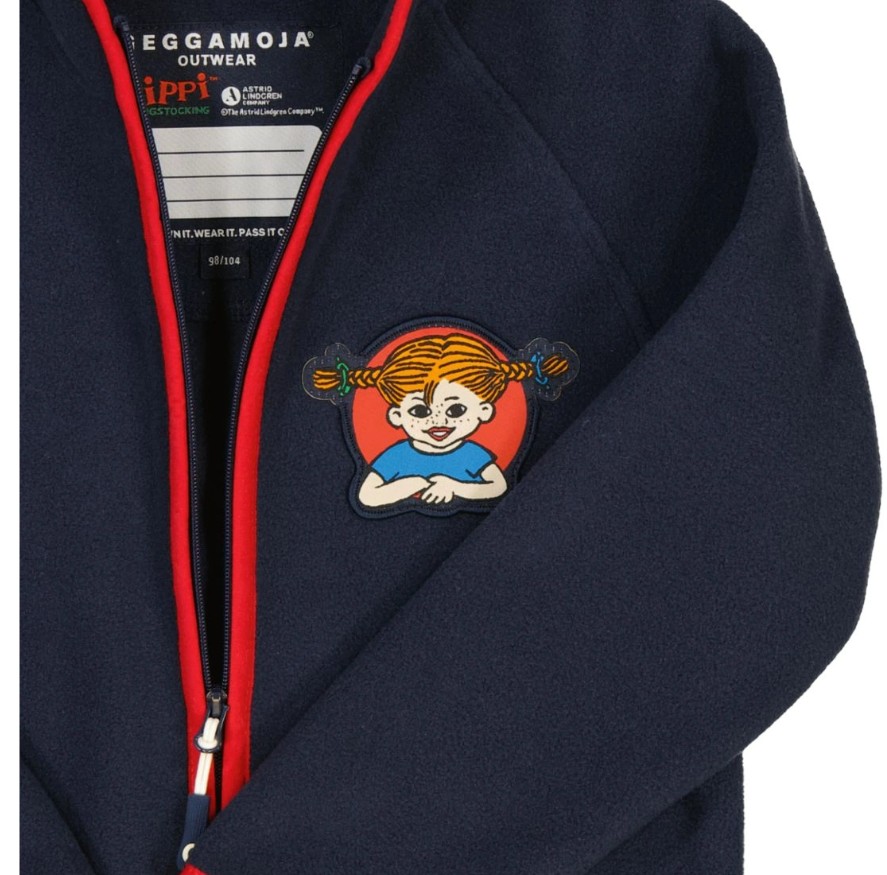 Geggamoja fleecejacka Pippi Långstrump Navy - 3