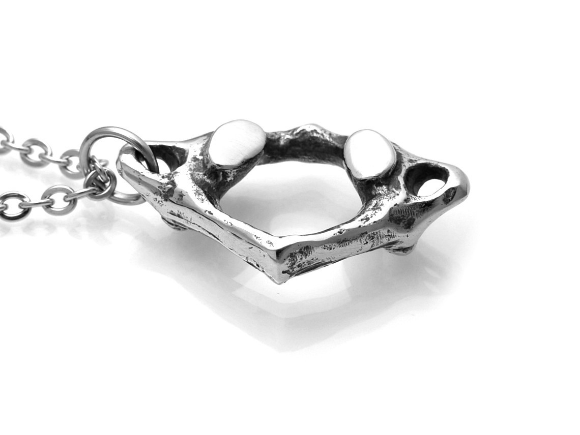 Anatomisk Atlas Nackkota Halsband, Handgjort Anatomi Smycke - 3