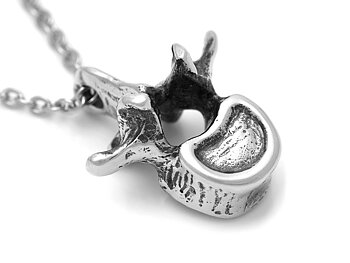 Anatomisk Ländkota Halsband, Handgjort Anatomi Smycke