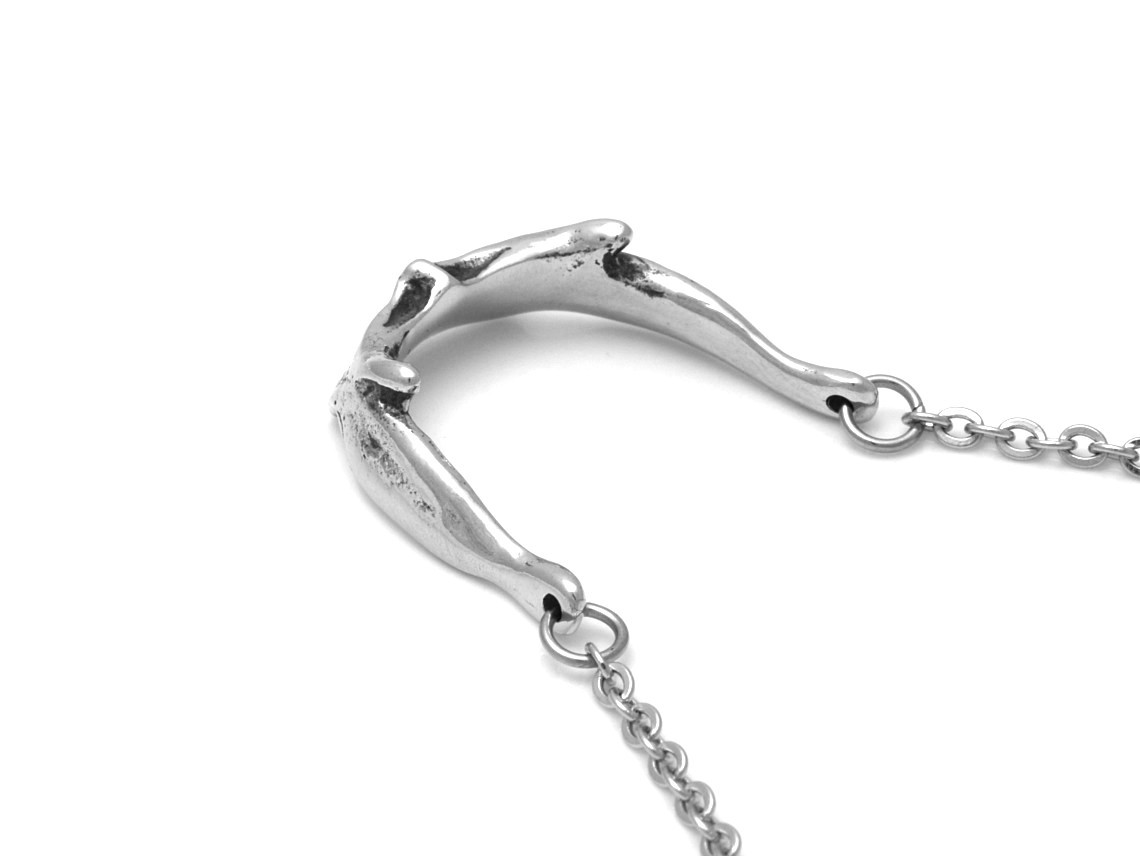Anatomisk Hyoid Tungben Halsband, Handgjort Anatomi Smycke - 4