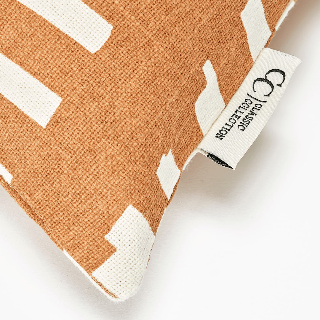 Kuddfodral Ikat Block Terracotta 50x50cm - 2