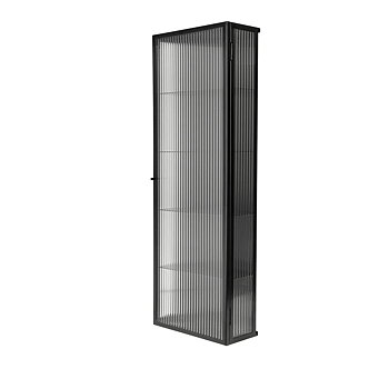 Haze Wall Cabinet Tall Black Ferm Living