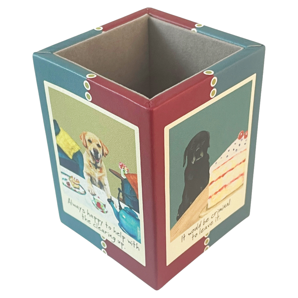 Pen Pot The Little Dog Laughed Dog Motif  Labrador - 3