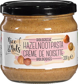 Ekologiskt nötsmör hasselnöt Nice & Nuts 330g