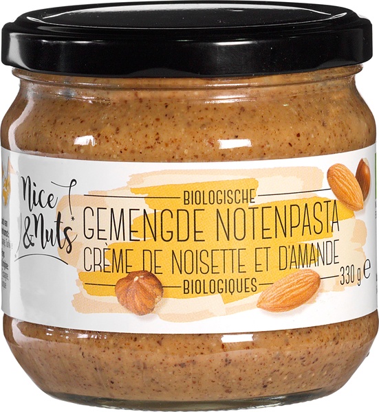 ekologiskt nötsmör hesselnöt mandel nice & nuts 330g