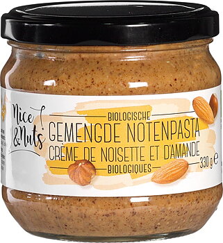 ekologiskt nötsmör hesselnöt mandel nice & nuts 330g