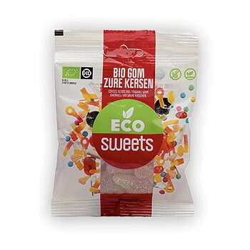 ekologisk godispåse sura körsbär ecosweets