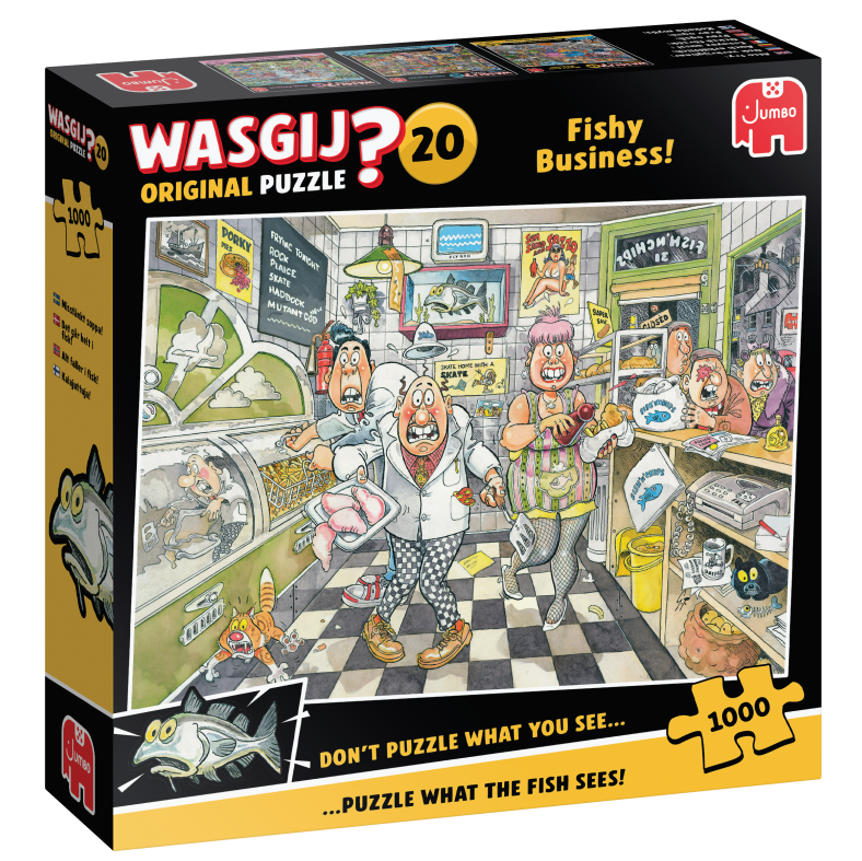 Wasgij Original #20 Fishy Business!  1000 Bitar Jumbo - 2