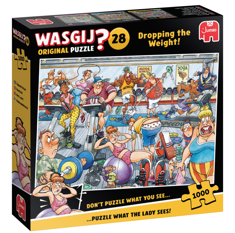 Wasgij Original #28 Dropping the Weight!  1000 Bitar Jumbo - 2