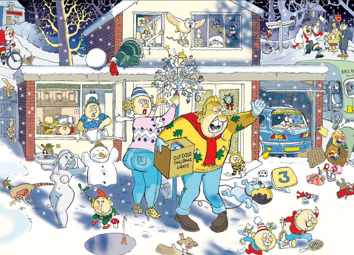 Wasgij Christmas #9 A Bright Christmas Night! 1000 bitar Jumbo