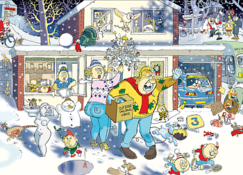 Wasgij Christmas #9 A Bright Christmas Night! 1000 bitar Jumbo