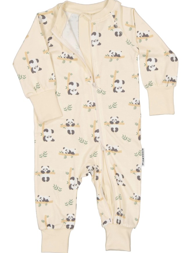 Geggamoja Pyjamas Bambu Panda beige - 3