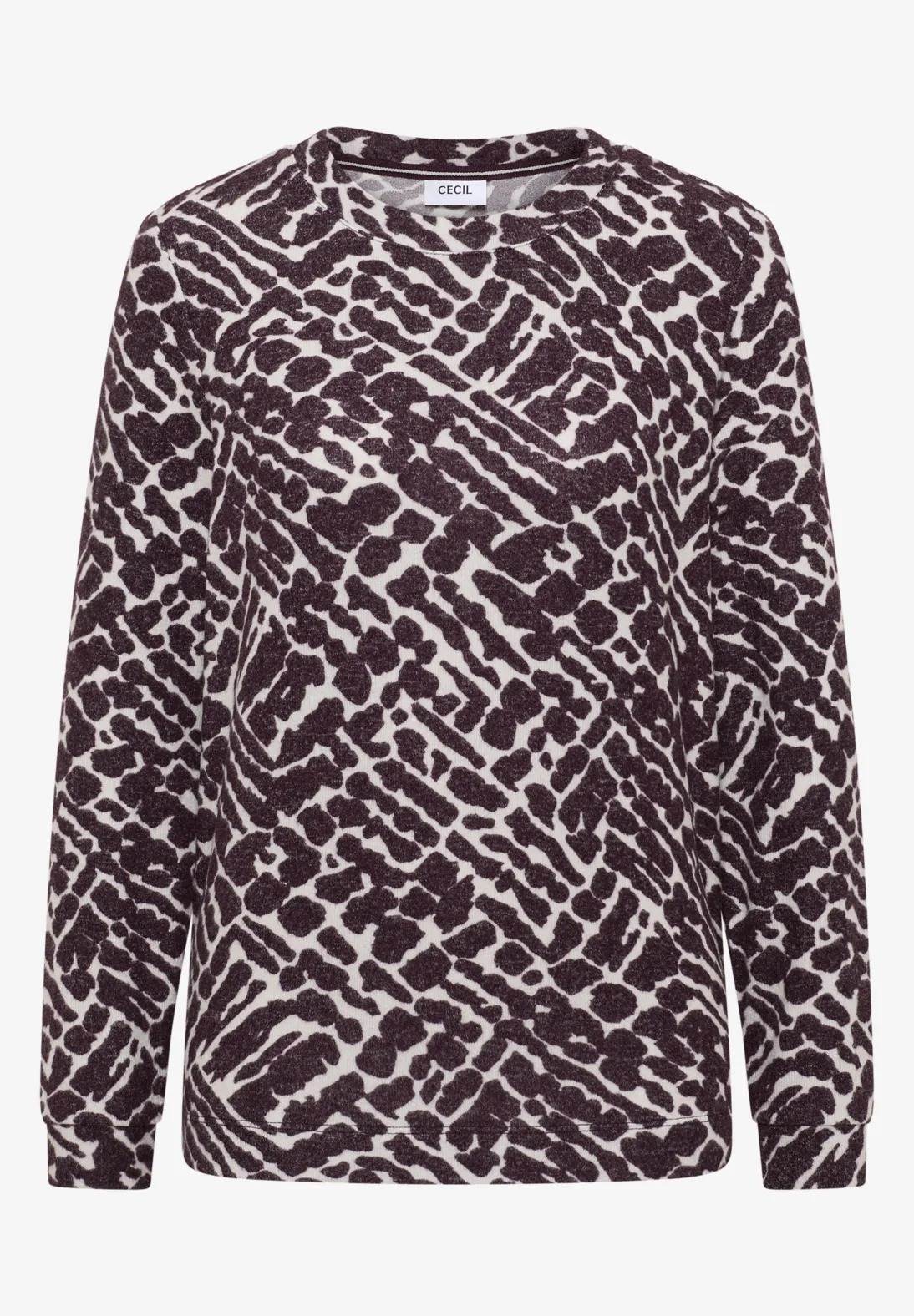 Cosy Melange AOP T-shirt - Cecil - 4