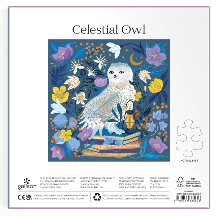 Celestial Owl : Pussel 500 bitar  - 3