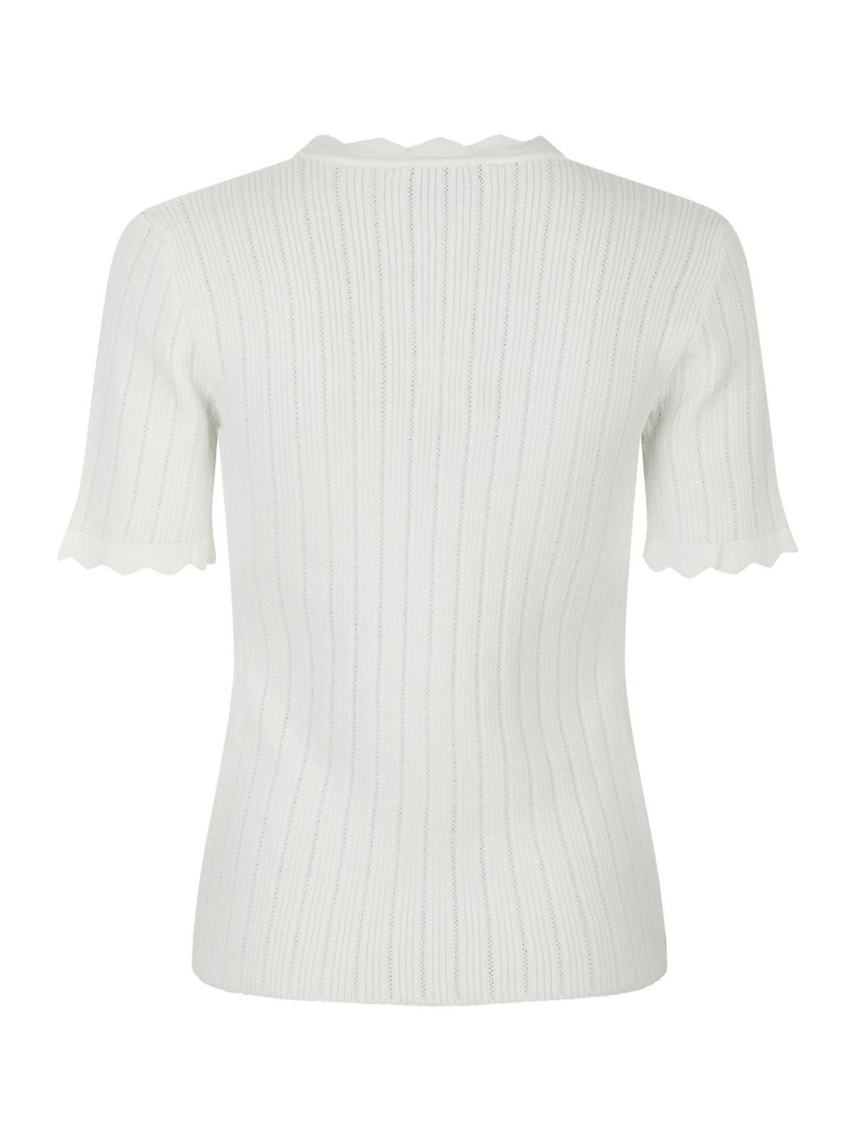 Neo Noir Larifa Stitch Knit Tee, White - 3