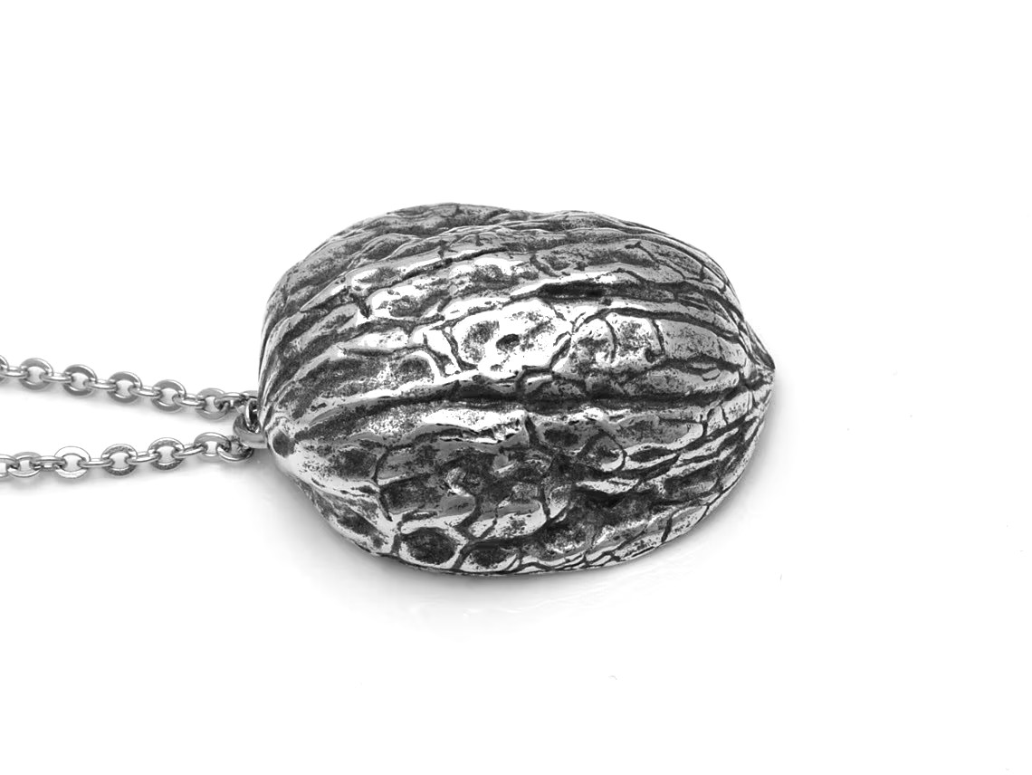 Valnötsskal Halsband, Handgjort Nöt Smycke - 3