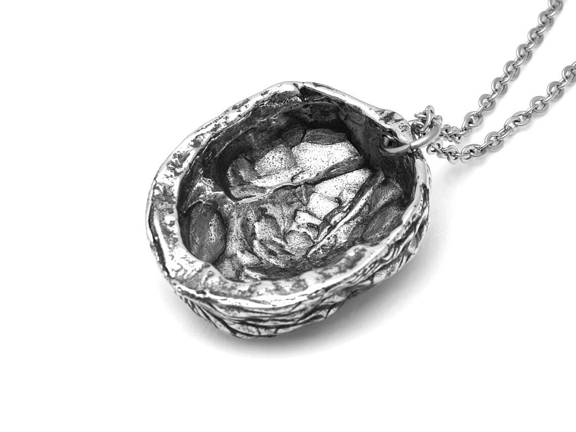 Valnötsskal Halsband, Handgjort Nöt Smycke - 4