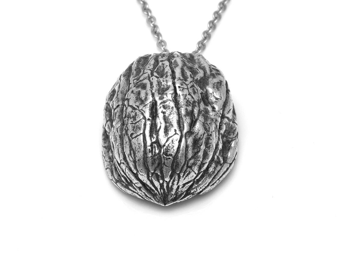 Valnötsskal Halsband, Handgjort Nöt Smycke - 2