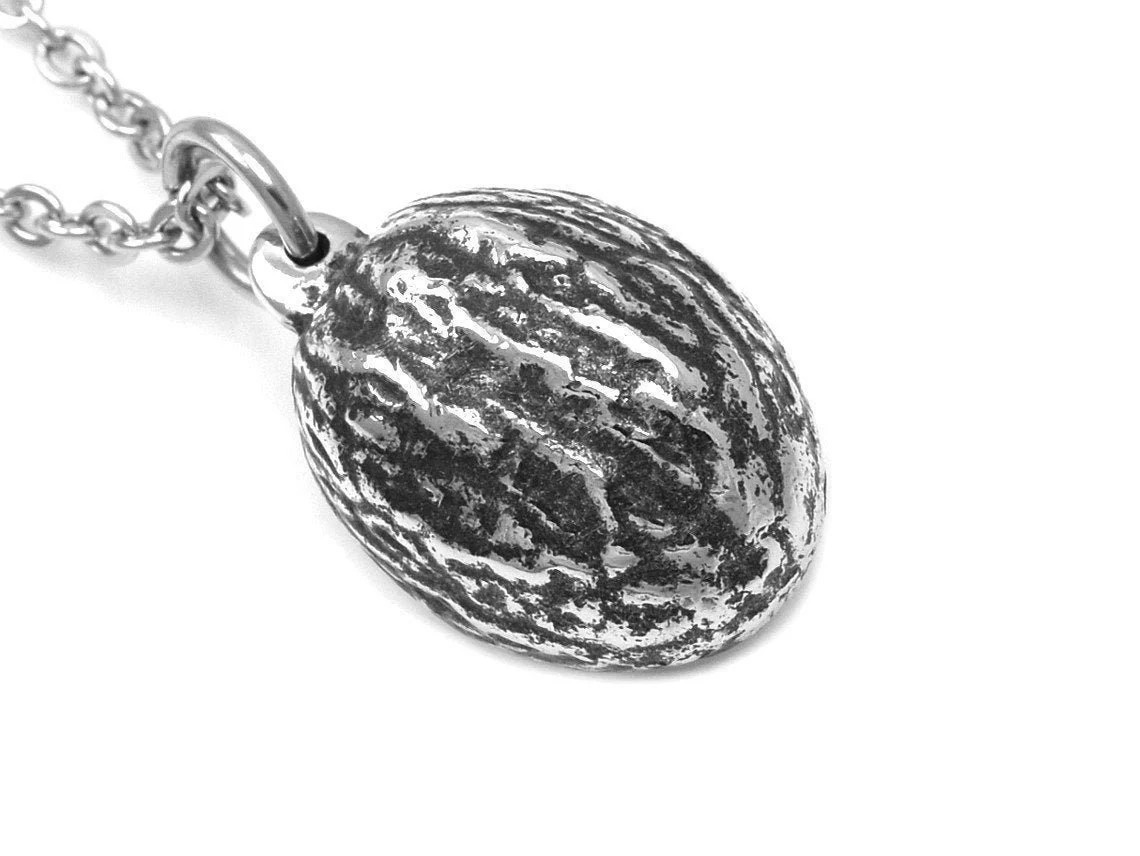 Muskotnöt Halsband, Handgjort Natur Smycke
