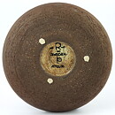 インガー・パーソン  茶色のボウル  黒/白色の魚模様  22cm  1960年代
