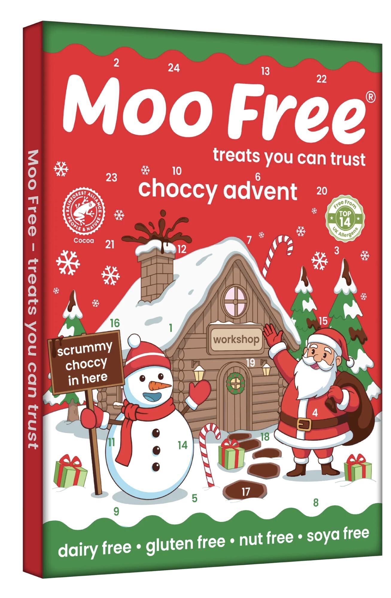 Vegansk adventskalender choklad moo free 70g