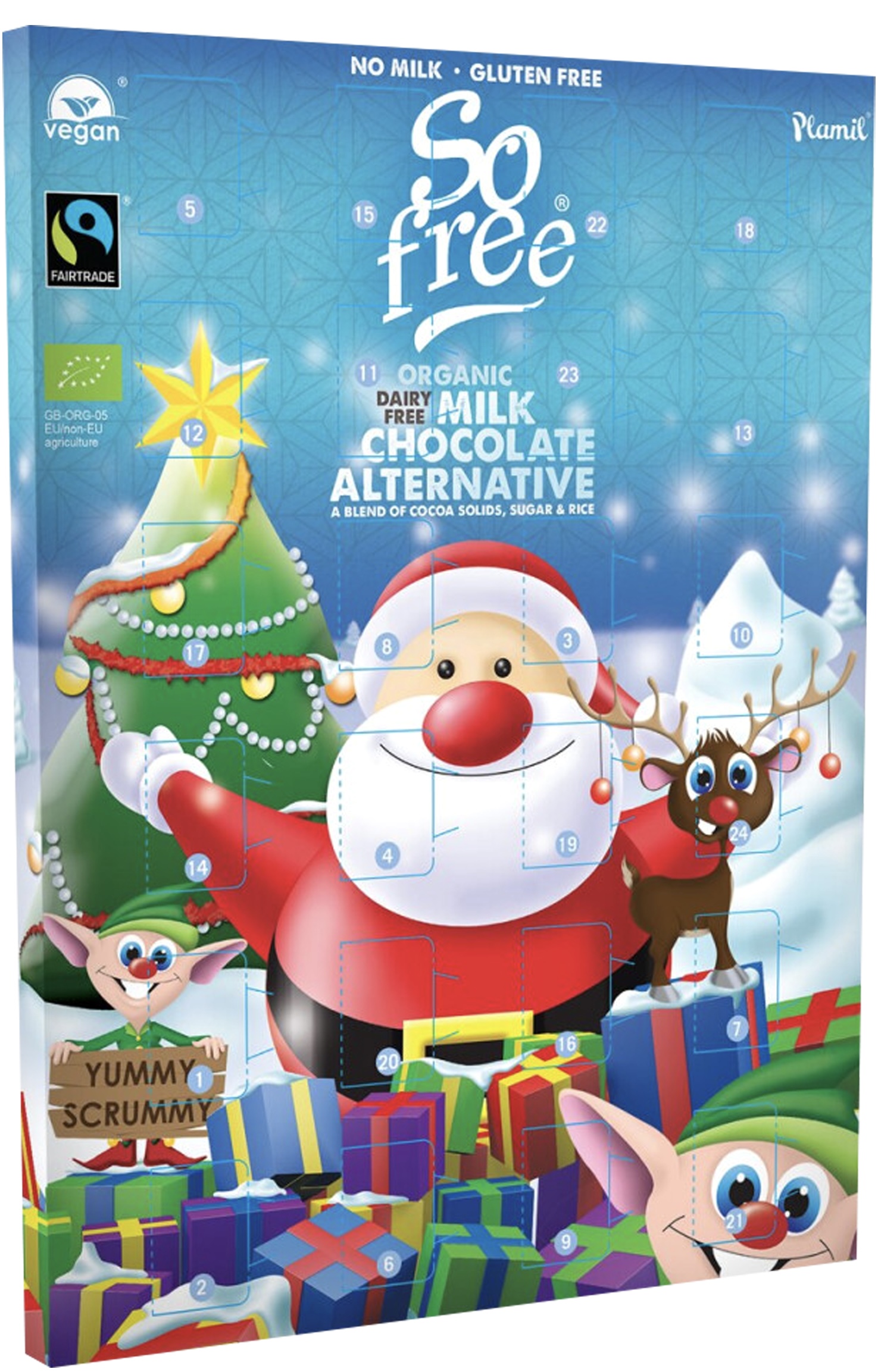 Vegansk chokladkalender Sofree Plamil