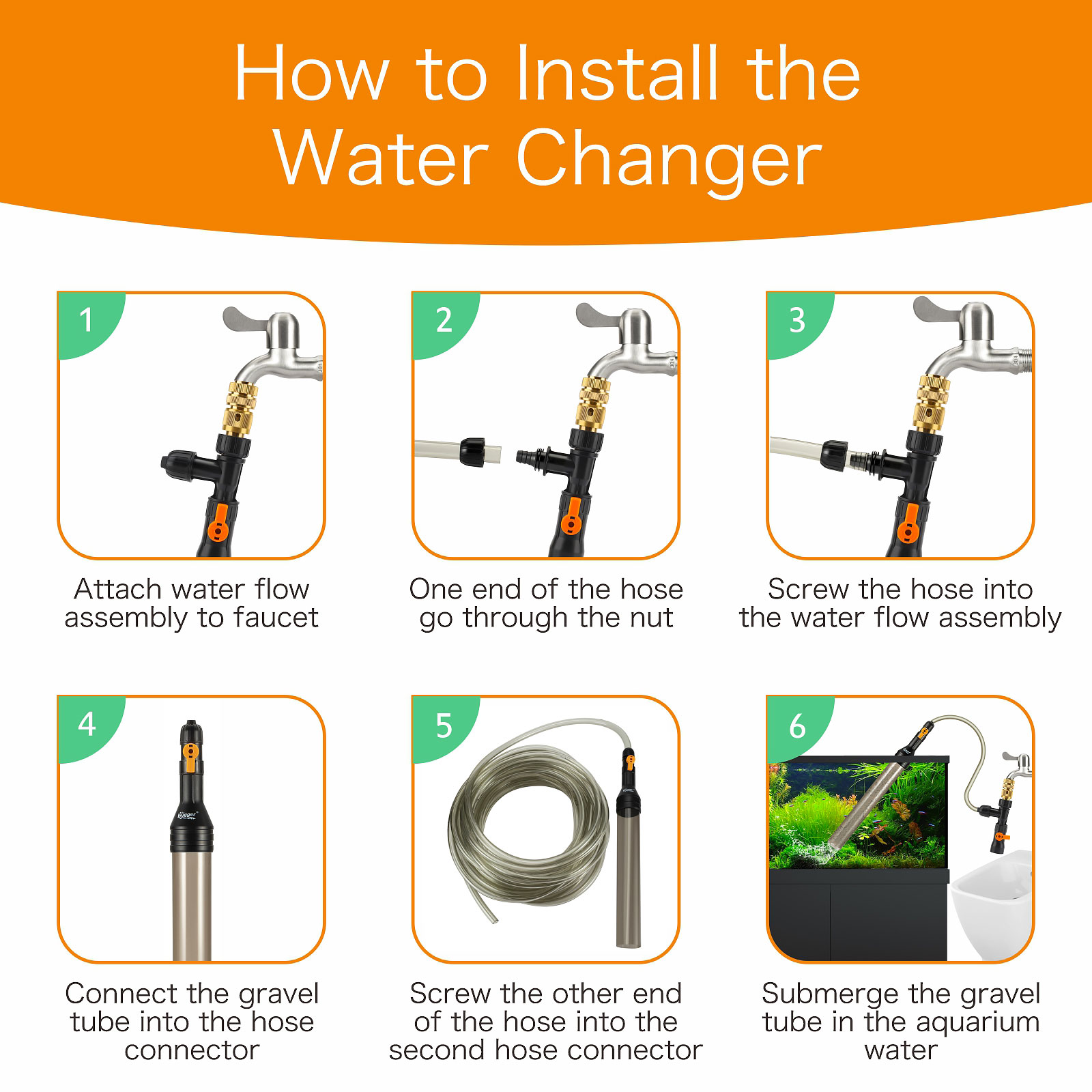 Hygger HG966 - Water Changing Set - 2