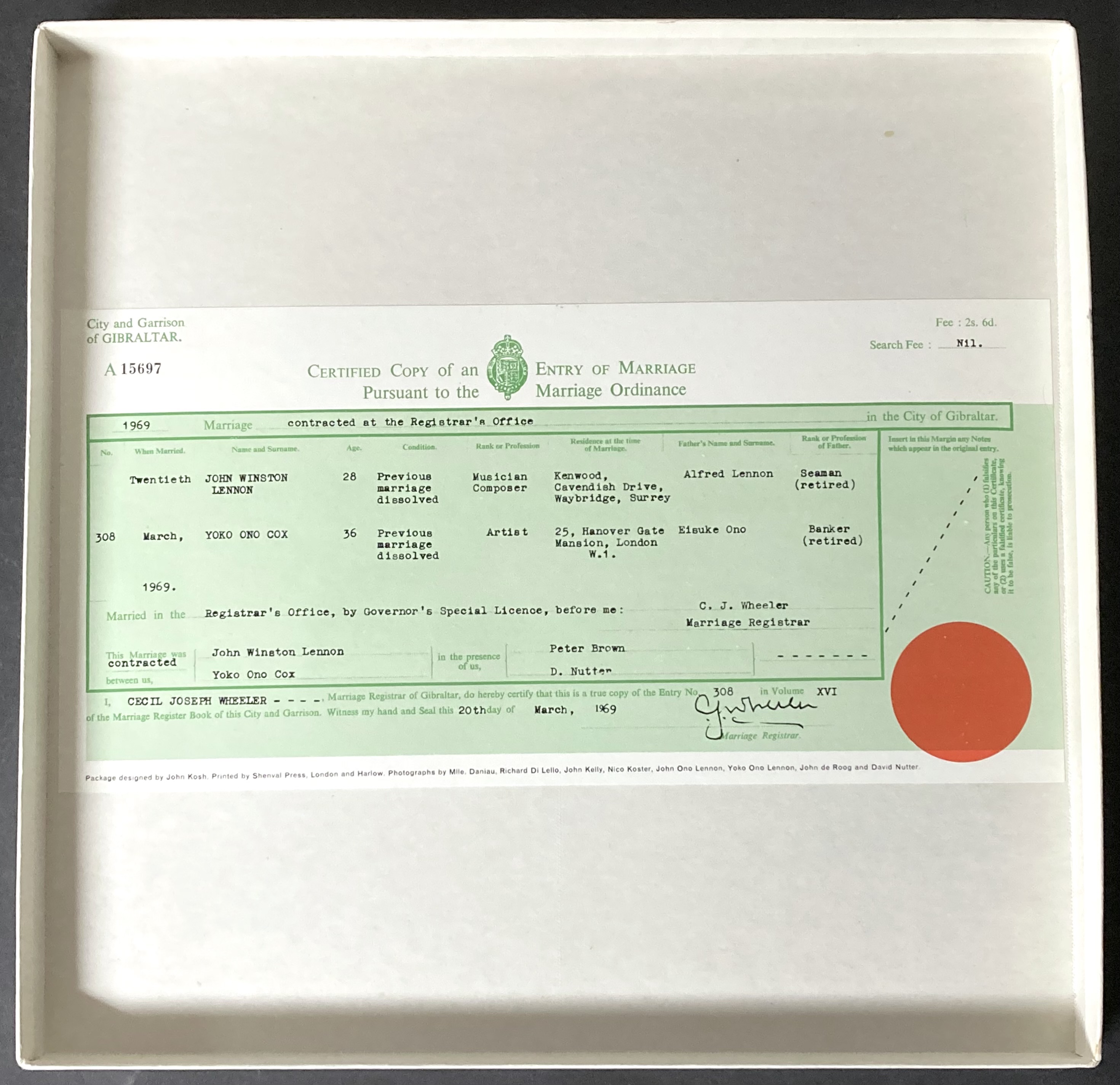 JOHN LENNON & YOKO ONO - Wedding album UK-orig BOX SET LP 1969 - 10
